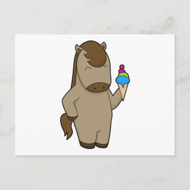 Postal Helado de Horse Waffle (Anverso)