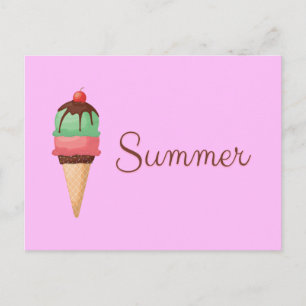Postal Helado de verano