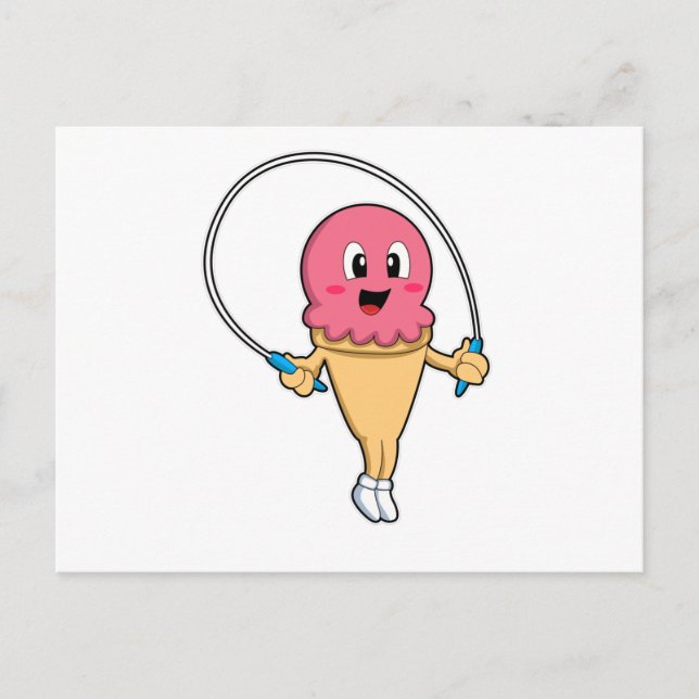 Postal Helado en Fitness con Rope (Anverso)
