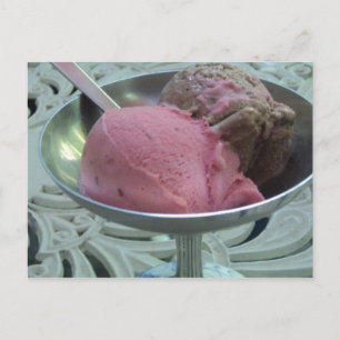 Postal Helado en un tazón