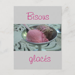Postal Helado en un tazón
