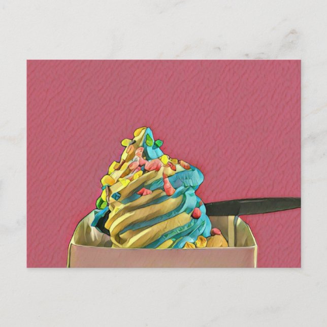 Postal Helado para niños (Anverso)