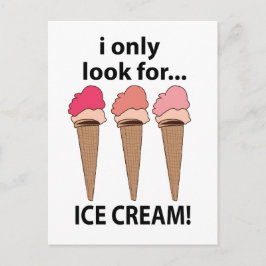 Postal Helado Sólo Busco Helado