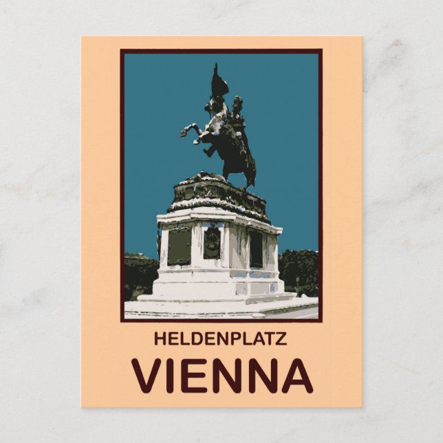 Postal Heldenplatz Viena (Anverso)