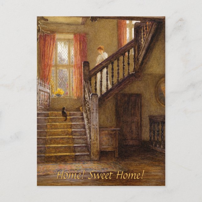 Postal Helen Allingham La Escalera CC0467 (Anverso)