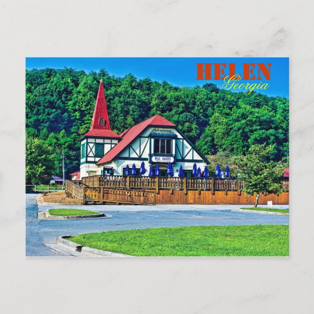 Postal Helen alpina, Georgia, EEUU. (Anverso)