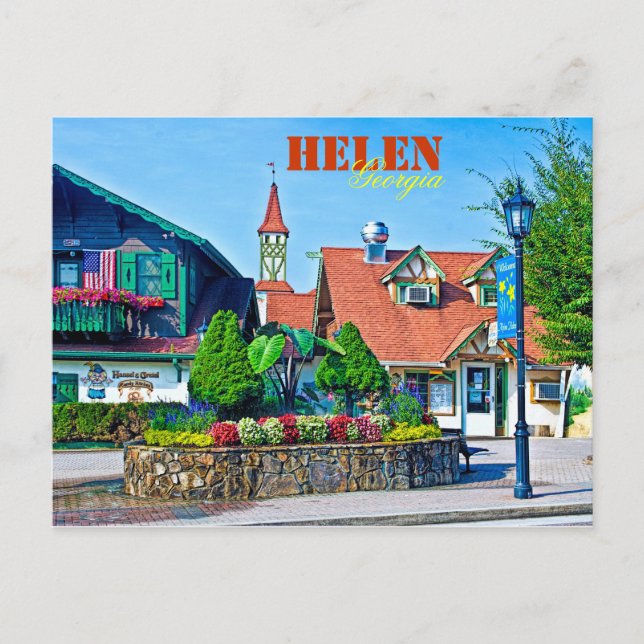 Postal Helen alpina, Georgia, EEUU. (Anverso)