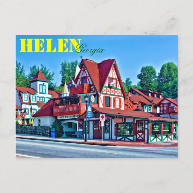 Postal Helen alpina, Georgia, EEUU. (Anverso)