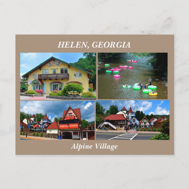 Postal Helen, Georgia (Anverso)