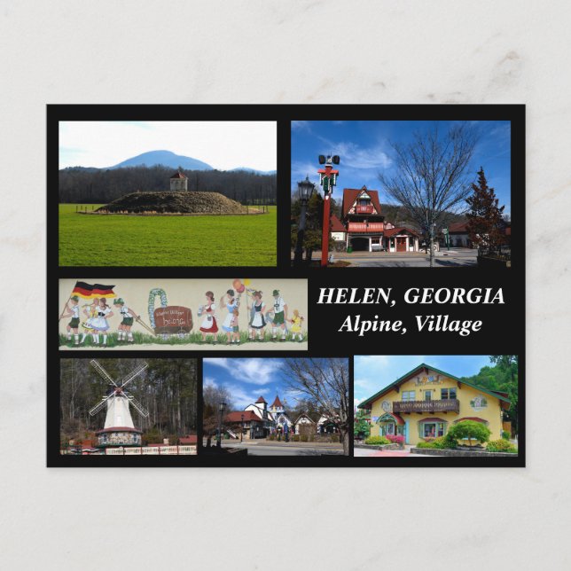 postal Helen, Georgia Alpine Village (Anverso)