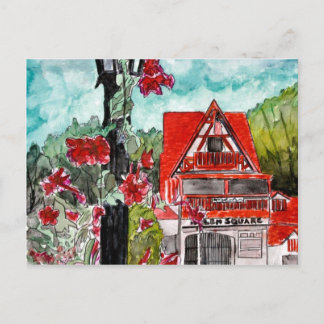 Postal Helen Georgia Montañas alemanas arte de la ciudad