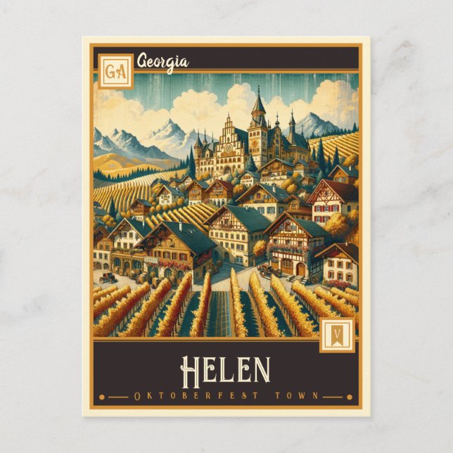 Postal Helen, Georgia | Vintage (Anverso)