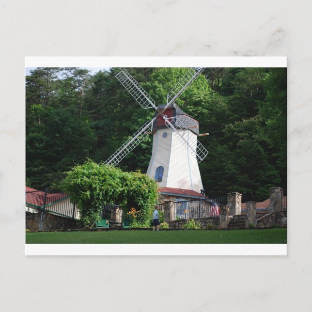 Postal Helen, molino de viento de GA (Anverso)
