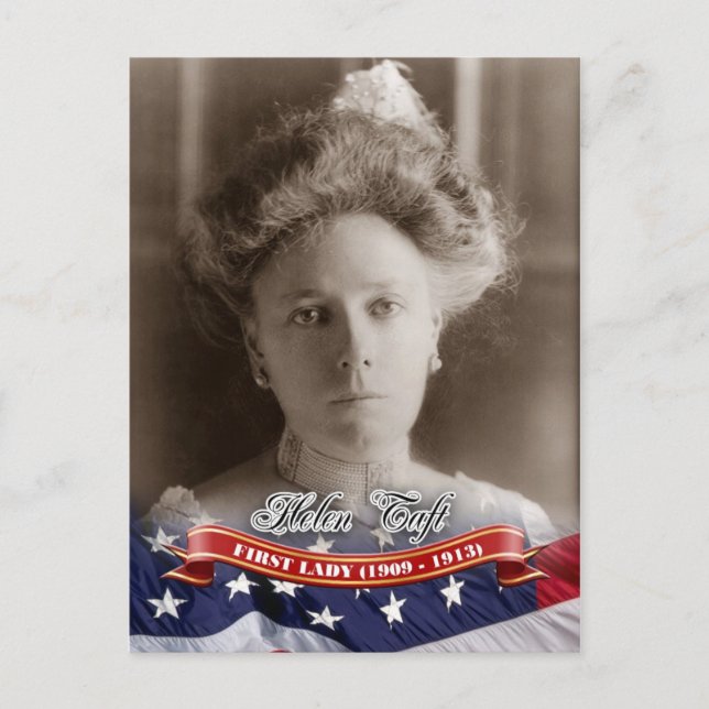 Postal Helen Taft, Primera Dama de los Estados Unidos (Anverso)
