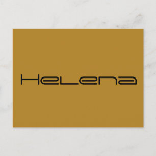 Postal Helena, Carácter negro huérfano, fuente geométrica