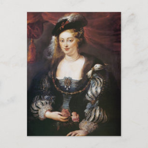 Postal Helena Fourment de Peter Paul Rubens