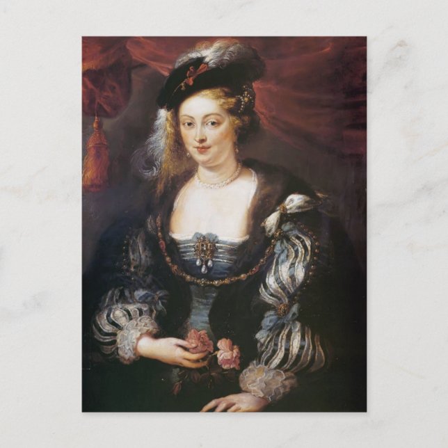 Postal Helena Fourment de Peter Paul Rubens (Anverso)