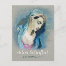 Postal Helene Schjerfbeck Blue Madonna 1943