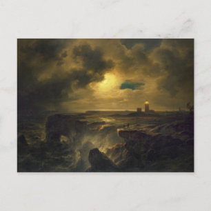 Postal Helgoland en Moonlight, 1851