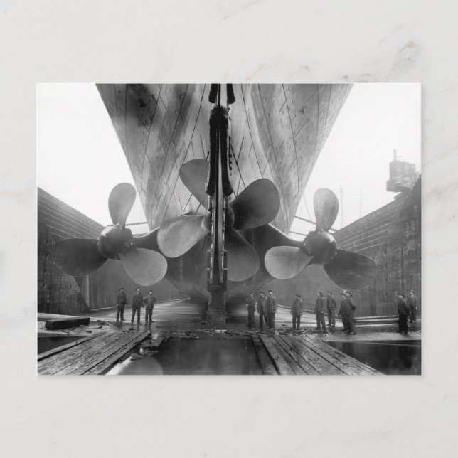 Postal hélices del Titanic (Anverso)