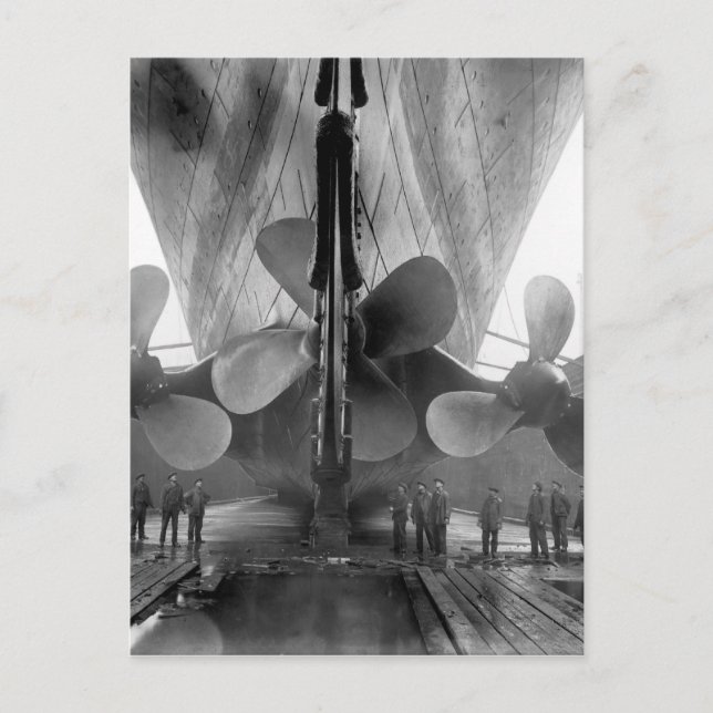 Postal hélices del Titanic (Anverso)
