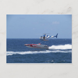 Postal Helicóptero de medios