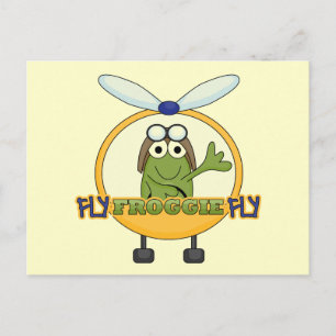 Postal Helicóptero Fly Froggie