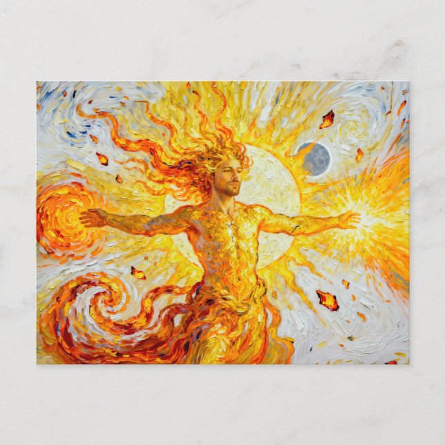 Postal Helios God of the Sun from Greek Mythology (Anverso)