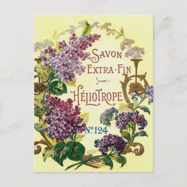 Postal Heliotrope Savon Postcard (Anverso)
