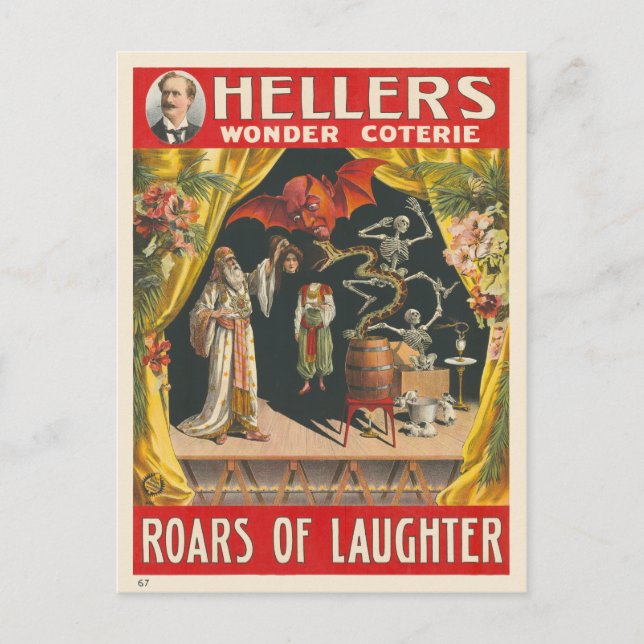 Postal Hellers Wonder Coterie Vintage afiche (Anverso)