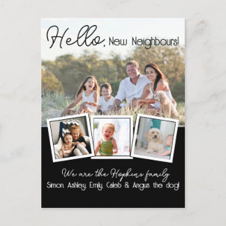 Postal Hello Editable We're New to the Neighborhood phot