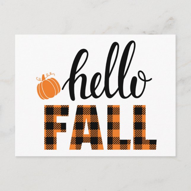 Postal Hello Fall (Anverso)