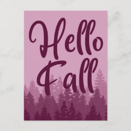 Postal Hello Fall Season