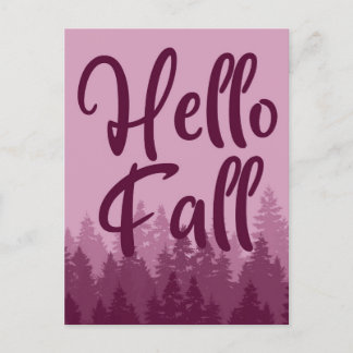 Postal Hello Fall Season