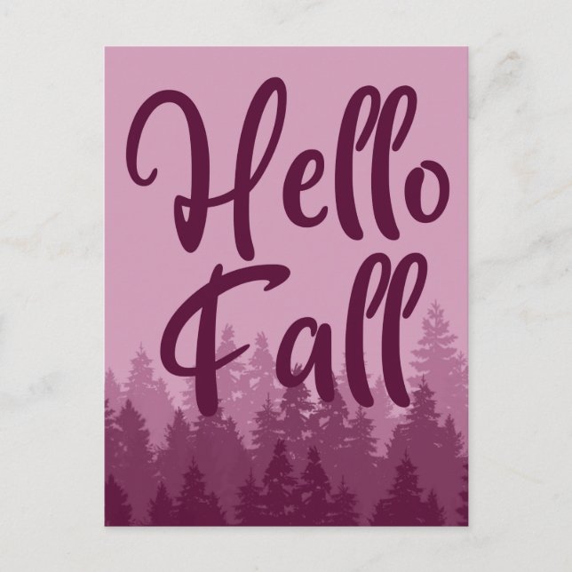Postal Hello Fall Season (Anverso)