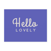 Hello Lovely | Moderna Retro De Estilo Azul