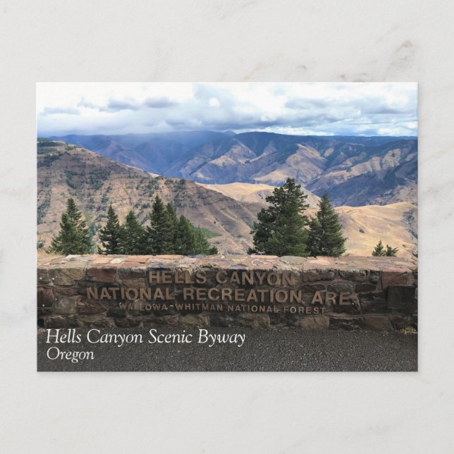 Postal Hells Canyon Scenway, OR (Anverso)