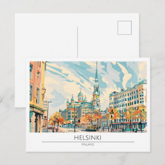 Postal Helsinki Finlandia Arte Antiguo Viajes