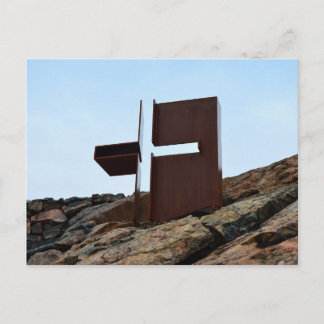 Postal Helsinki, Finlandia, Cruz de la Iglesia de Rock