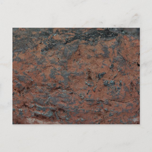 Postal Hematita del mineral de hierro (Anverso)