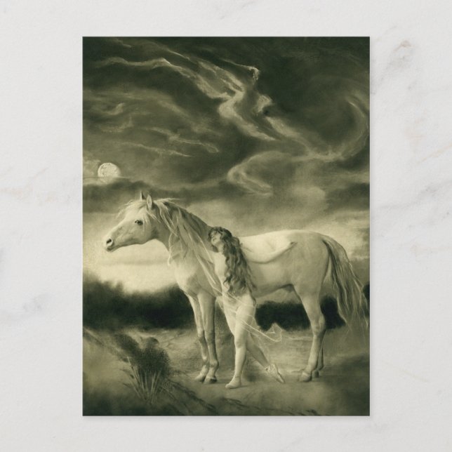 Postal hembra blanca (Anverso)