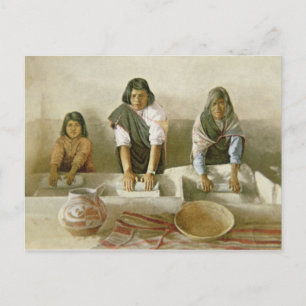 Postal Hembras de maíz, Pueblo de Laguna, c.1905 (col.