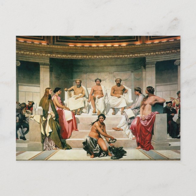 Postal hemiciclo del ecole des beaux (Anverso)