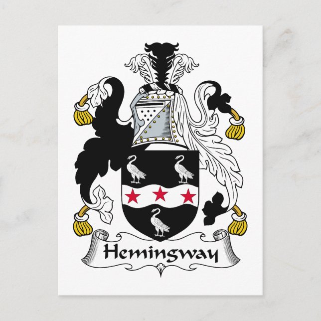 Postal Hemingway Family Crest (Anverso)