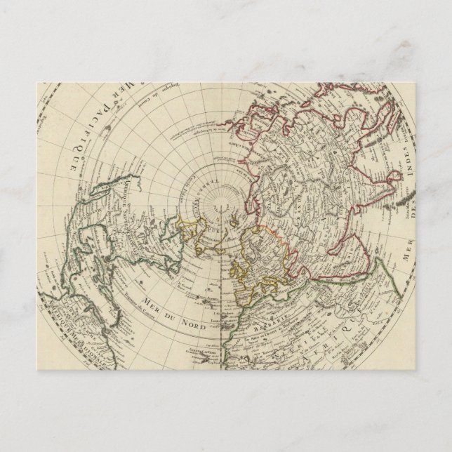 Postal Hemisferio Norte (Anverso)