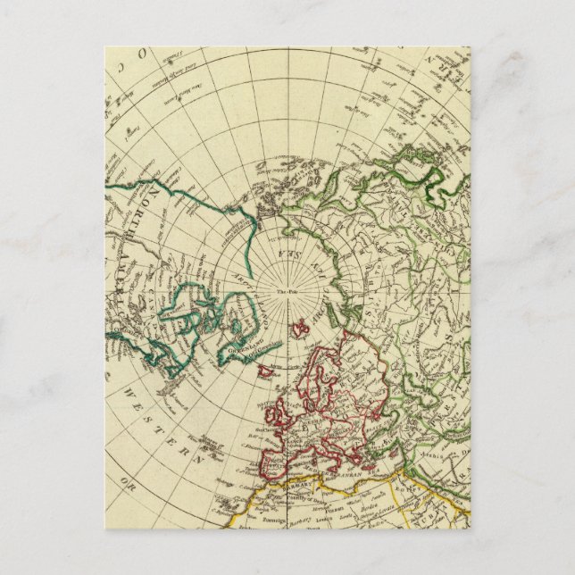 Postal Hemisferio Norte 2 (Anverso)