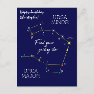 Postal Hemisferio Norte Encontrar la Estrella Polar