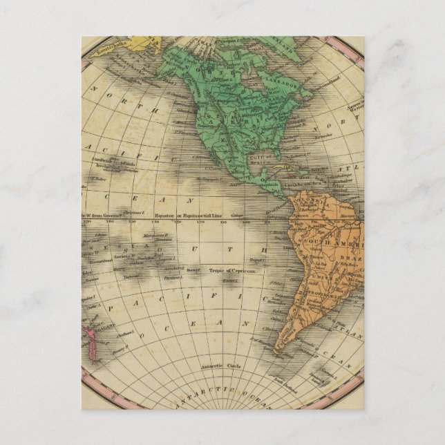 Postal Hemisferio Occidental 16 (Anverso)