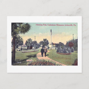 Postal Hemming Park Jacksonville Fl Vintage Postcard