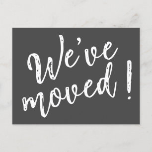 Postal Hemos cambiado el guión moderno manuscrito